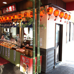 福山SA下り 串焼き 新装工事(外観)